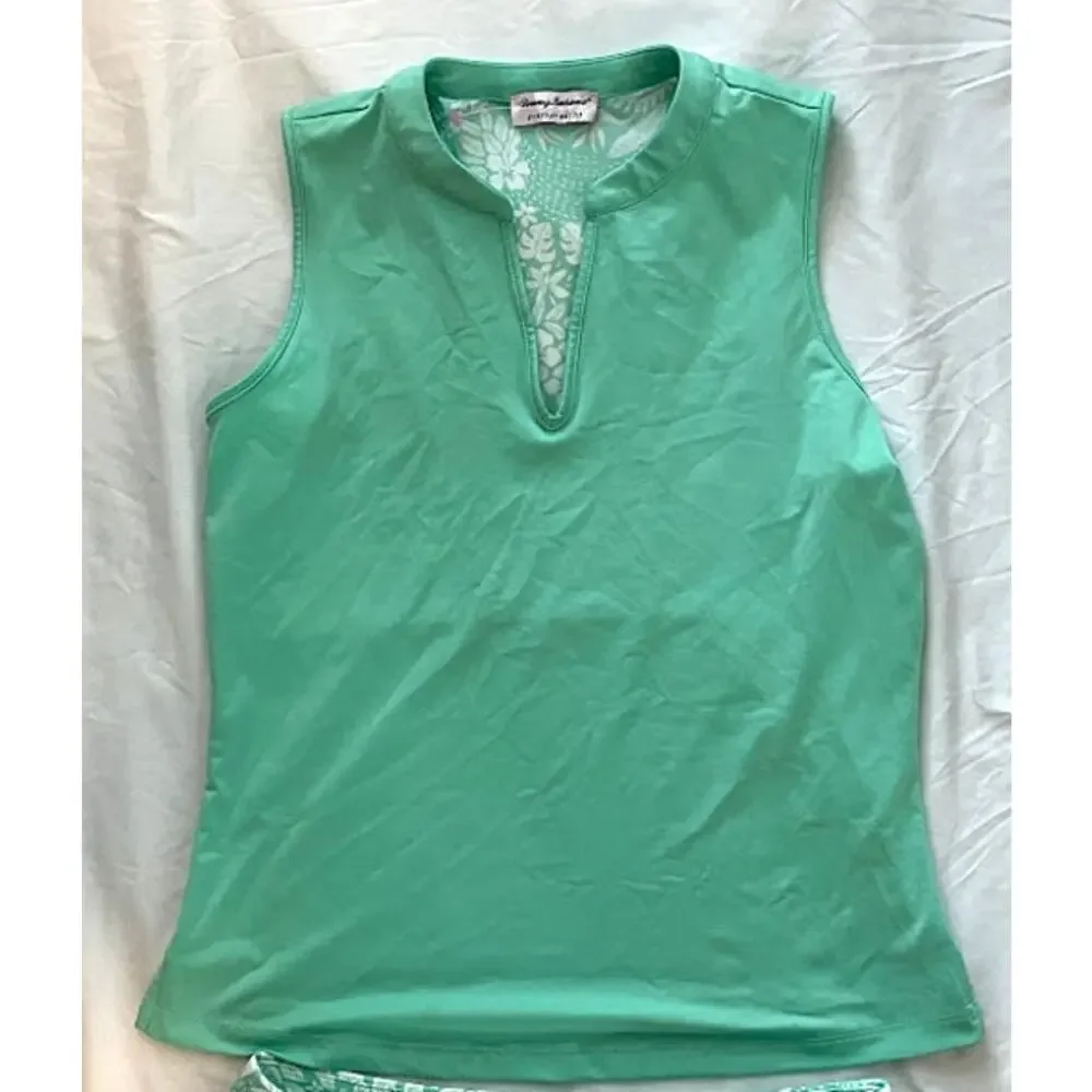 Tommy Bahama IslandZone Matching Golf Set Top & Skort Mint Green Women's Size S